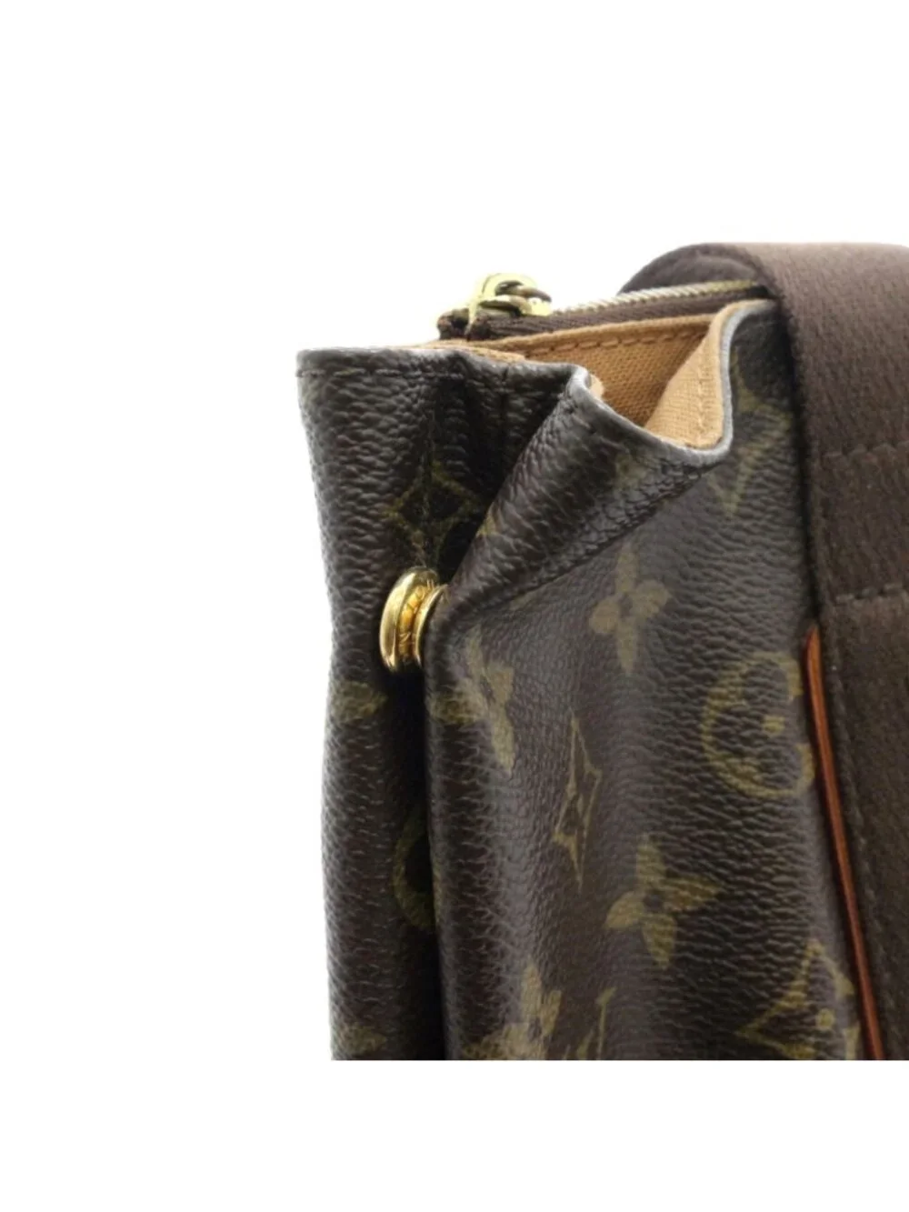 Louis Vuitton Cabas Beaubourg Monogram Tote Bag Canvas Brown